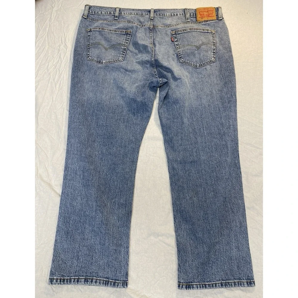 Levi's 541 Athletic Fit Jeans Mens 44x30 (46x29 Actual) Blue Denim Relaxed Taper